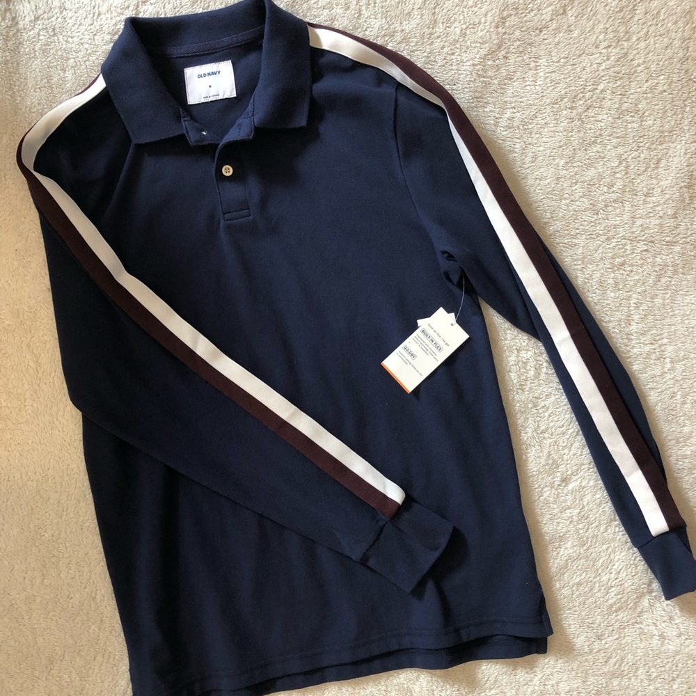 Mens medium polo shirt long sleeve